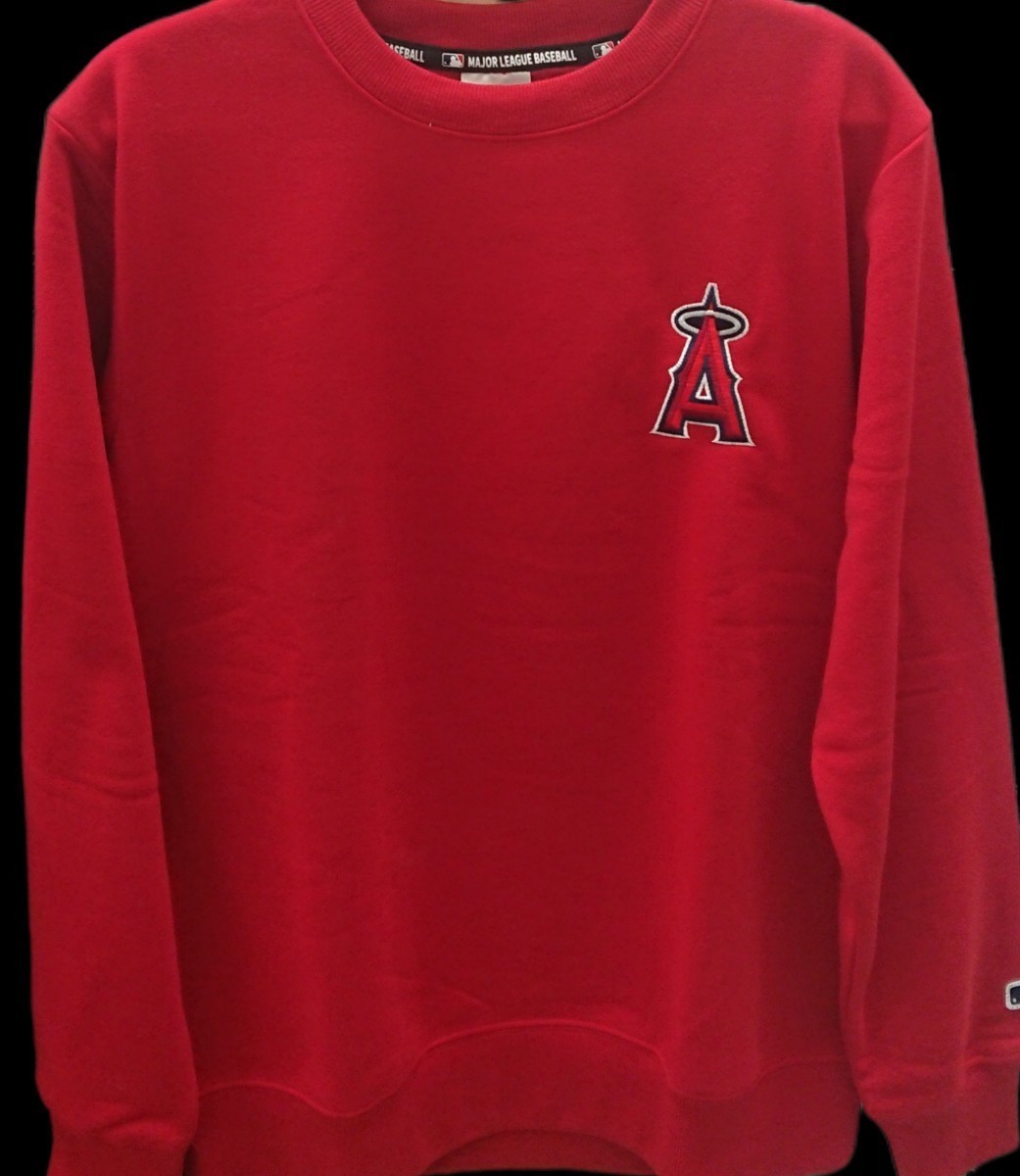 即決 MLB ロサンゼルス・エンゼルス メンズ裏起毛トレーナー【L】新品タグ付き 大谷翔平 ロサンゼルス・エンジェルス スウェット
