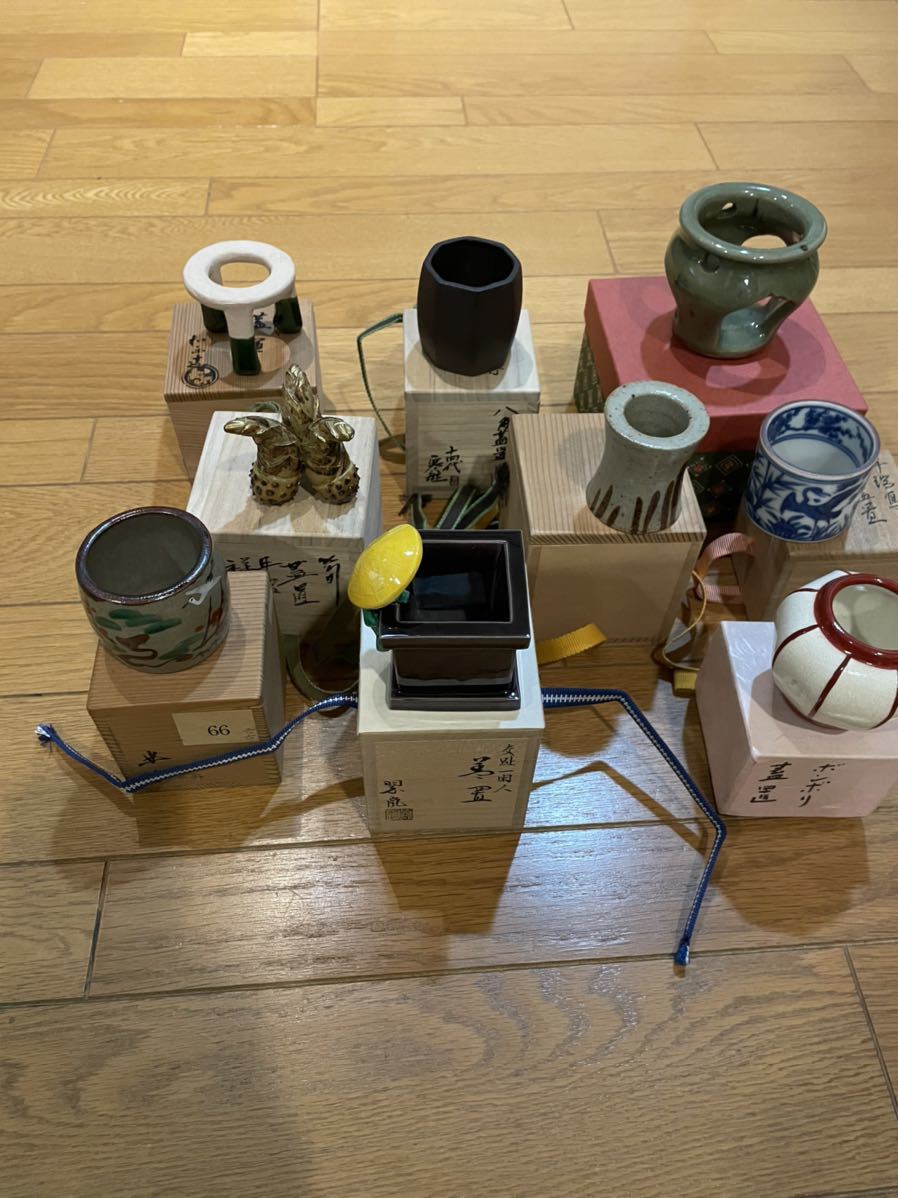 茶道具 蓋置 9個まとめ売り