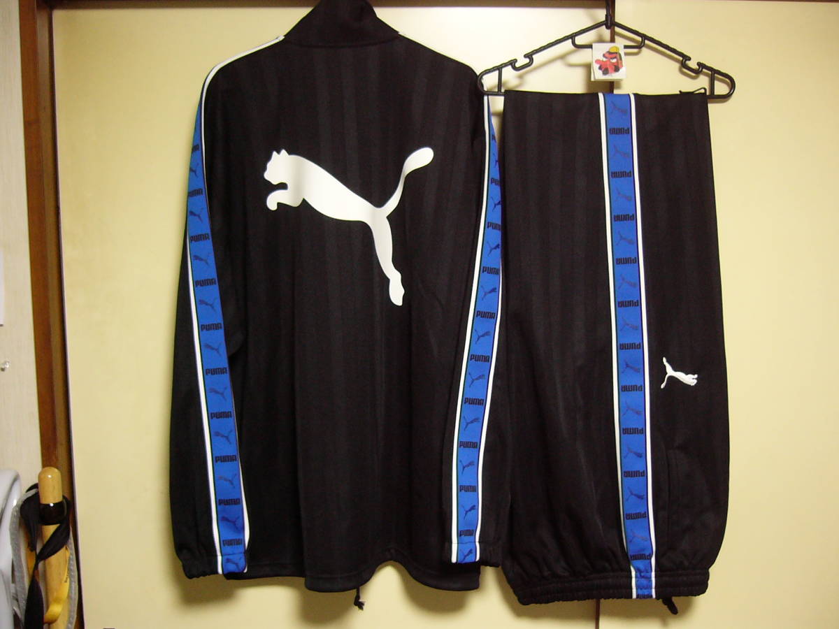 プーマPUMA ジャージ 上下S-M -Lネイビー/ピンク セットアップ ☆新品☆PUMA プーマ ジャージ上下セット ジャケットサイズ XO パンツ