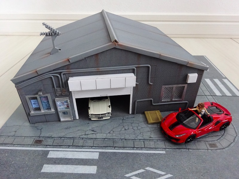 Magic City ガレージ ジオラマ RWB 1⁄64 マジックシティ Rauh ミニカー