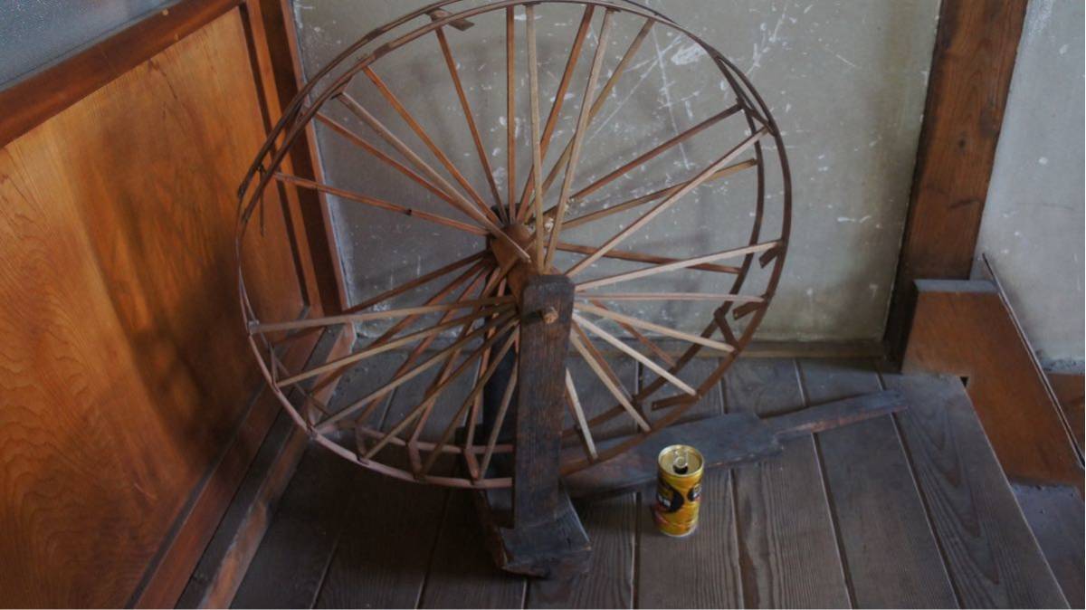 古道具 糸巻き機 アンティーク 木製 昭和レトロ ビンテージ