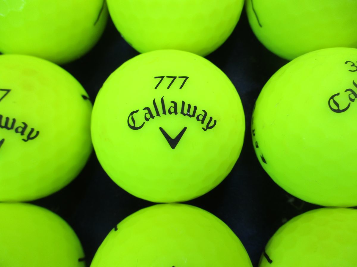 7727【特A級】キャロウェイ Callaway ERC マットカラーイエロー 30個
