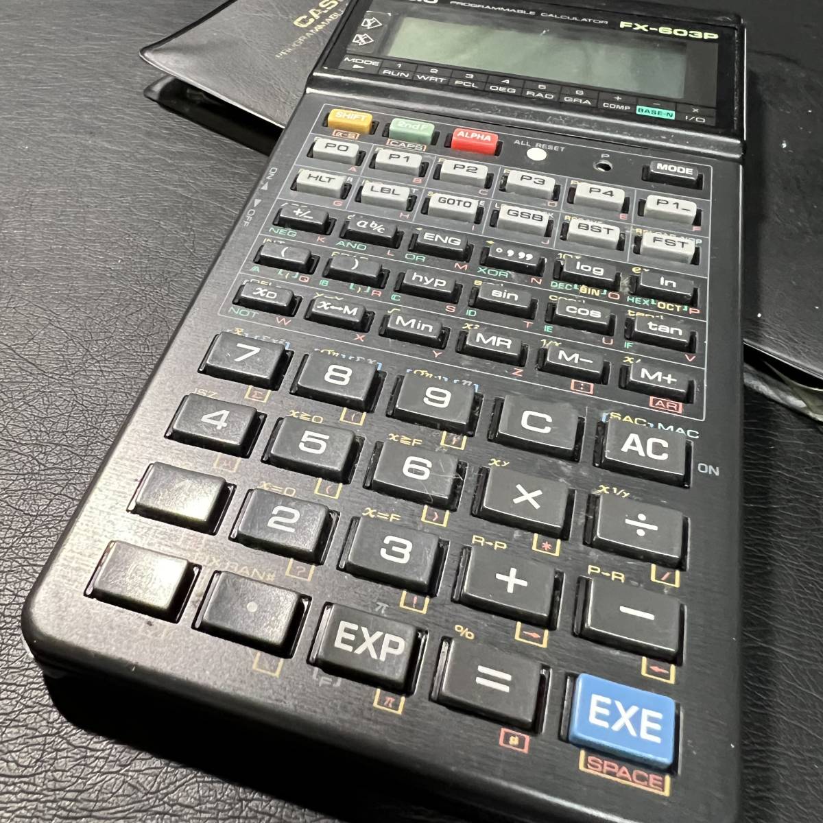 ●A-01 カシオ CASIO FX-603P プログラム 関数電卓 動作未確認の為ジャンク扱い