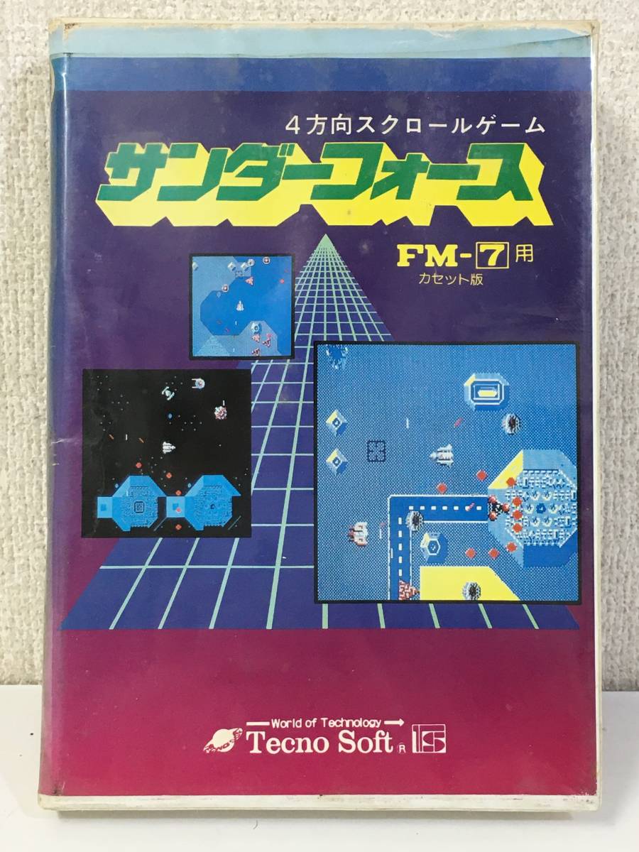 ●○Z633 FM-7 カセットテープ版 THUNDER FORCE サンダーフォース Tecno Soft○●