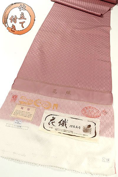 【和遊館】KTG1425　仕立付！丹後ちりめん桜染花織紬着尺