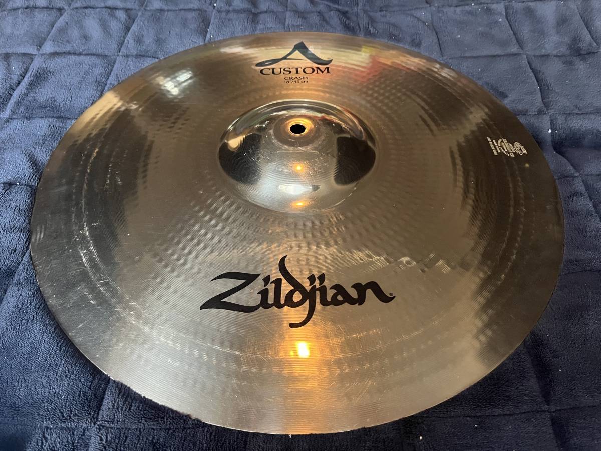 zildjian(ジルジャン)Aカスタムクラッシュ18インチ中古美品送料込み。