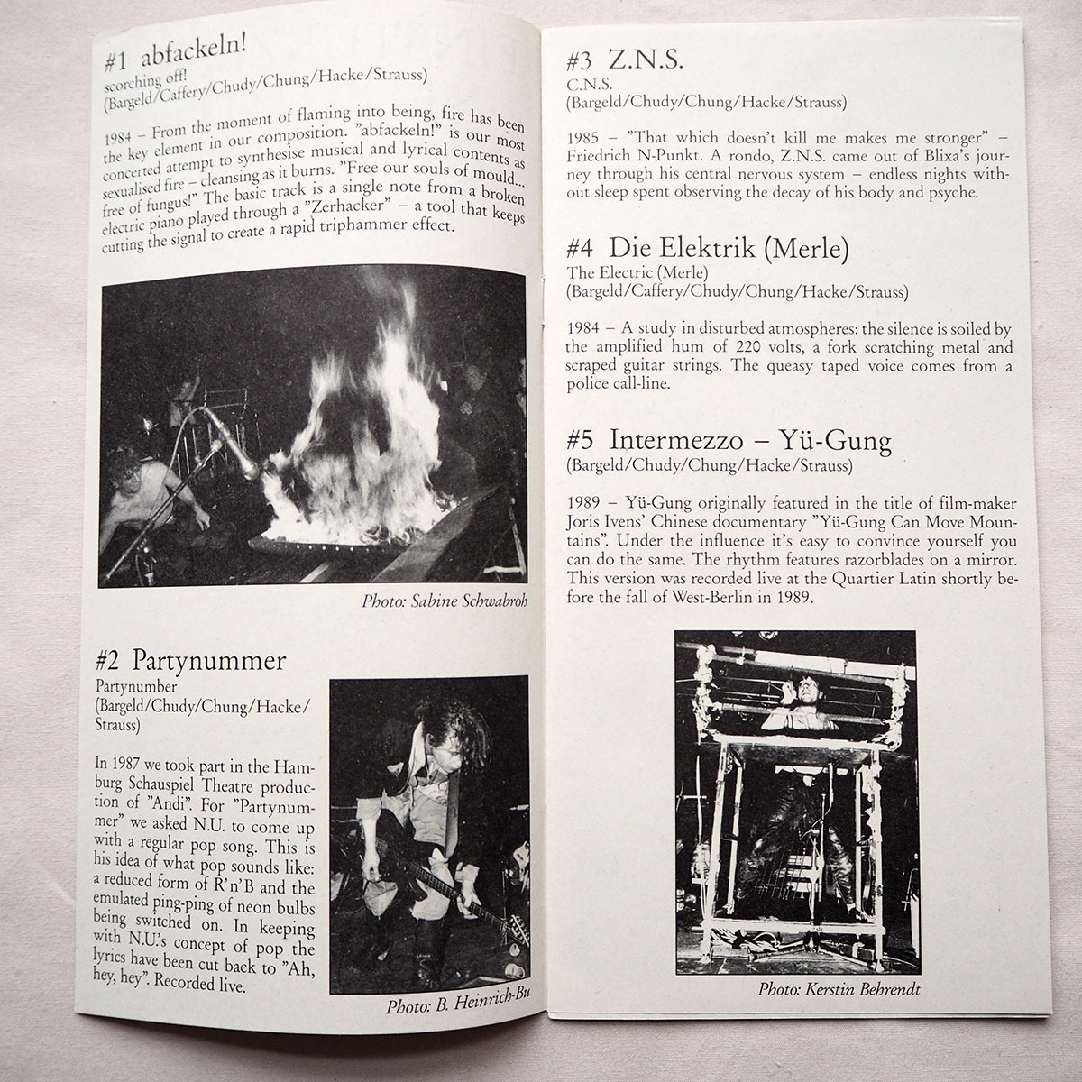 ◇ Einsturzende Neubauten アインシュテュルツェンデ・ノイバウテン