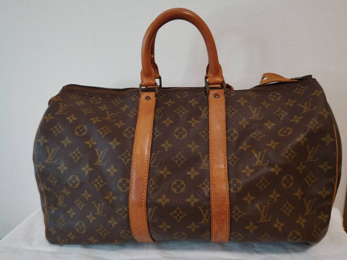 モノグラム ボストンバッグ LOUIS ルイヴィトン VUITTON 鍵付き