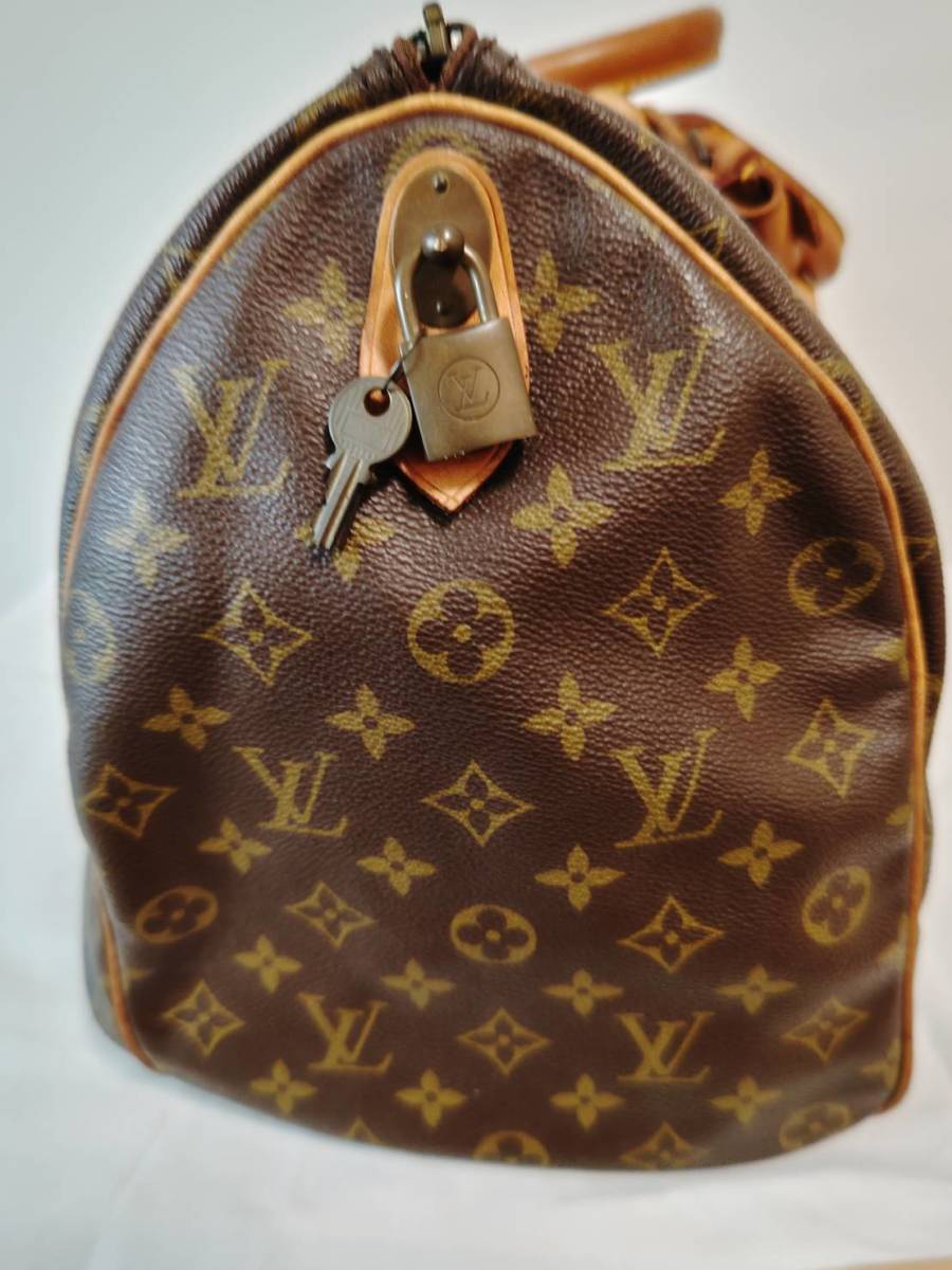 モノグラム ボストンバッグ LOUIS ルイヴィトン VUITTON 鍵付き