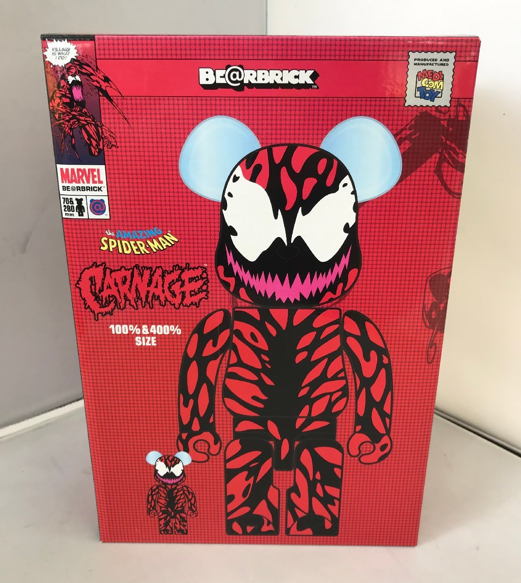 ベアブリック400%スパイダーマン/ヴェノム ハッピーくじSP・LASTONE賞