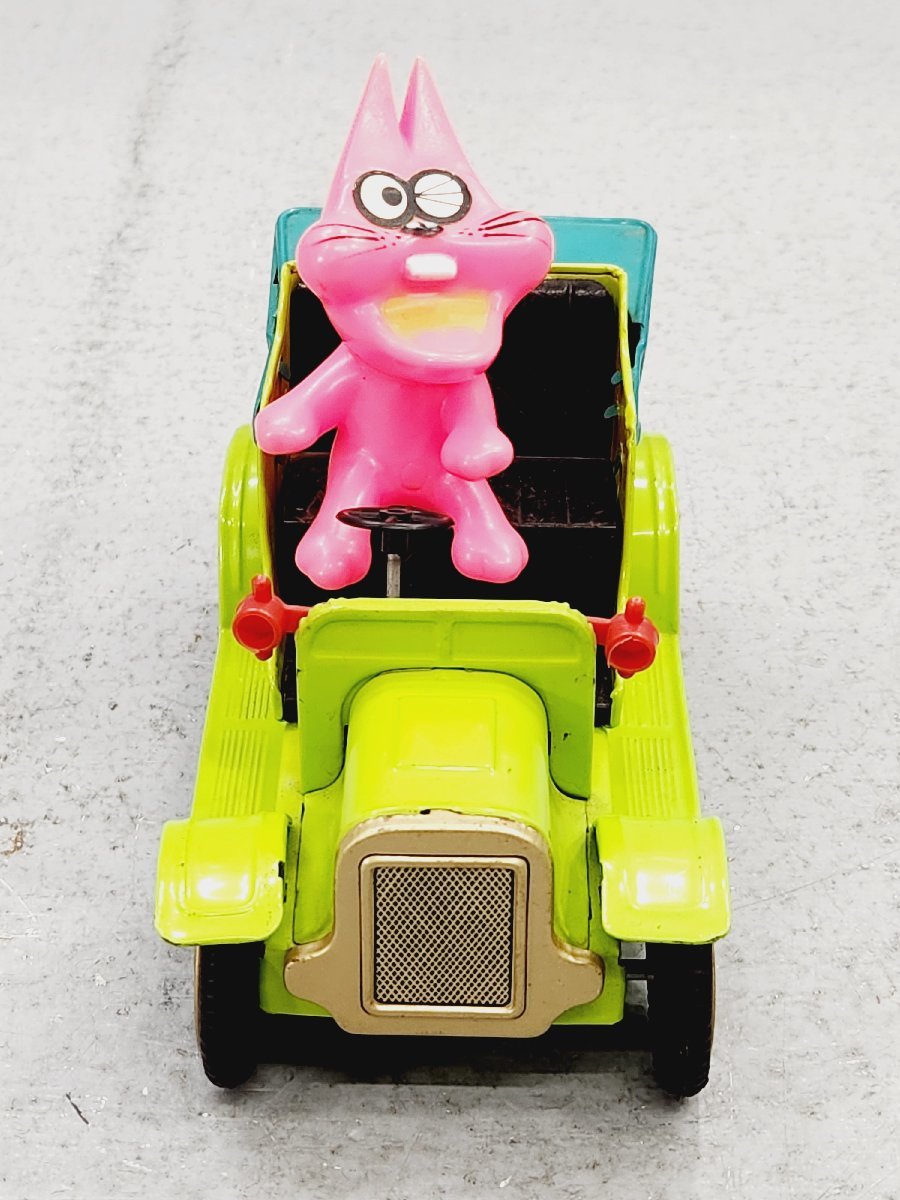 野村トーイ ニャロメ自動車 ブリキ ソフビ 赤塚不二夫 昭和レトロ 同梱 
