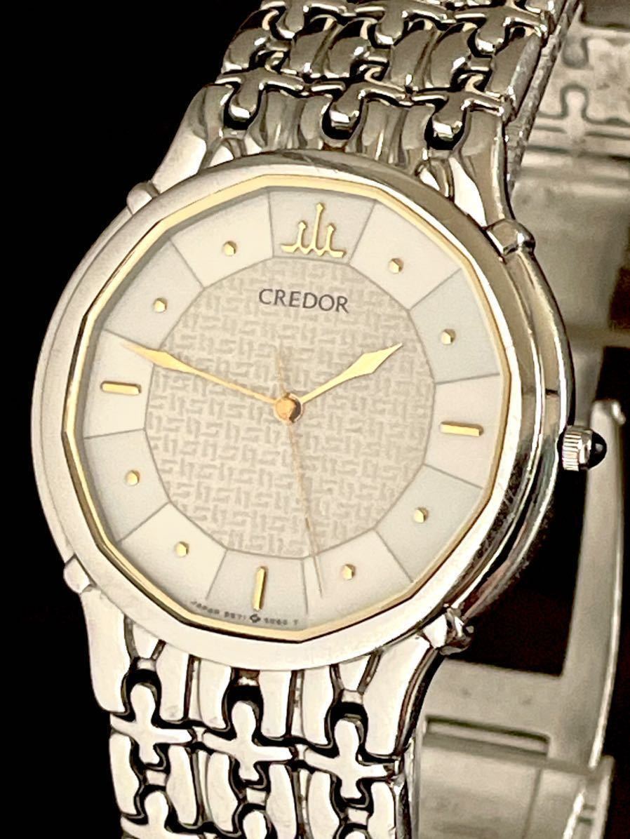 綺麗なメンズCREDORドレスウォッチ！順調作動中!SEIKO セイコー