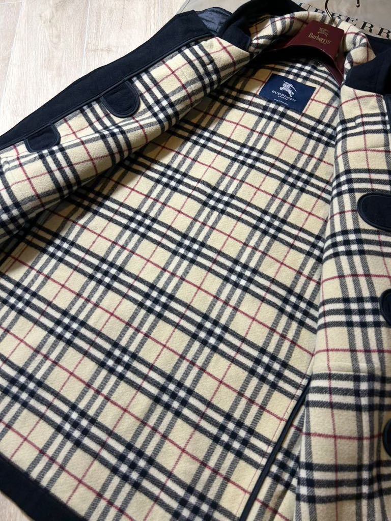 参考価格15万○超美品BURBERRY LONDON☆ウールダッフルコート☆英国