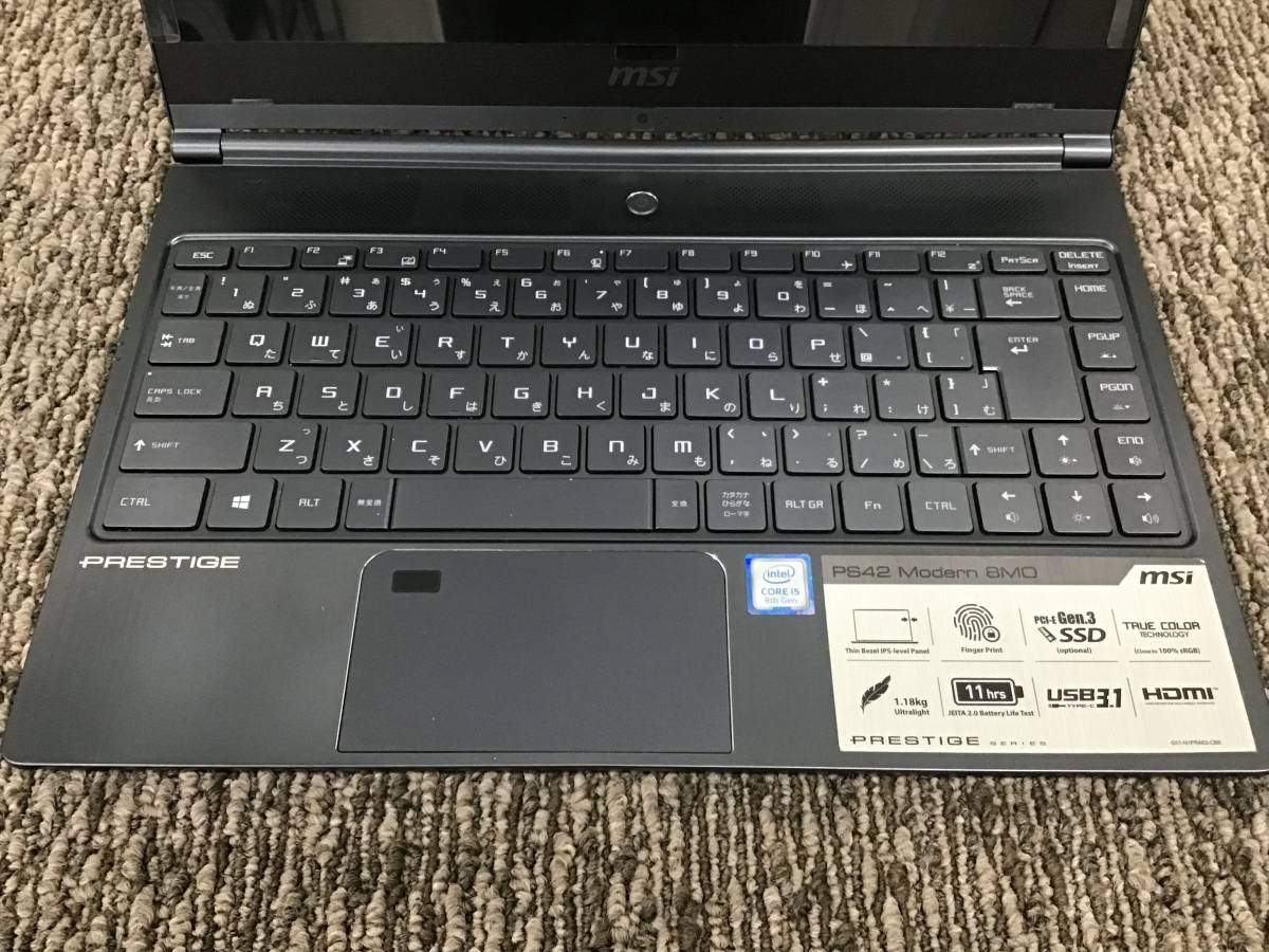 ジャンク品 MSI PS42 Modern 8MO i5-8265U