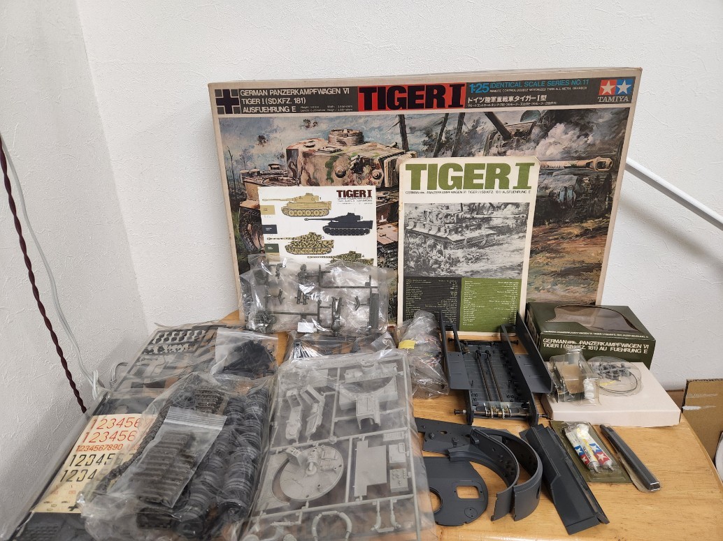 20.希少！！タミヤ1/25 ドイツ陸軍重戦車タイガーⅠ型 リモコン式 タミヤ 1