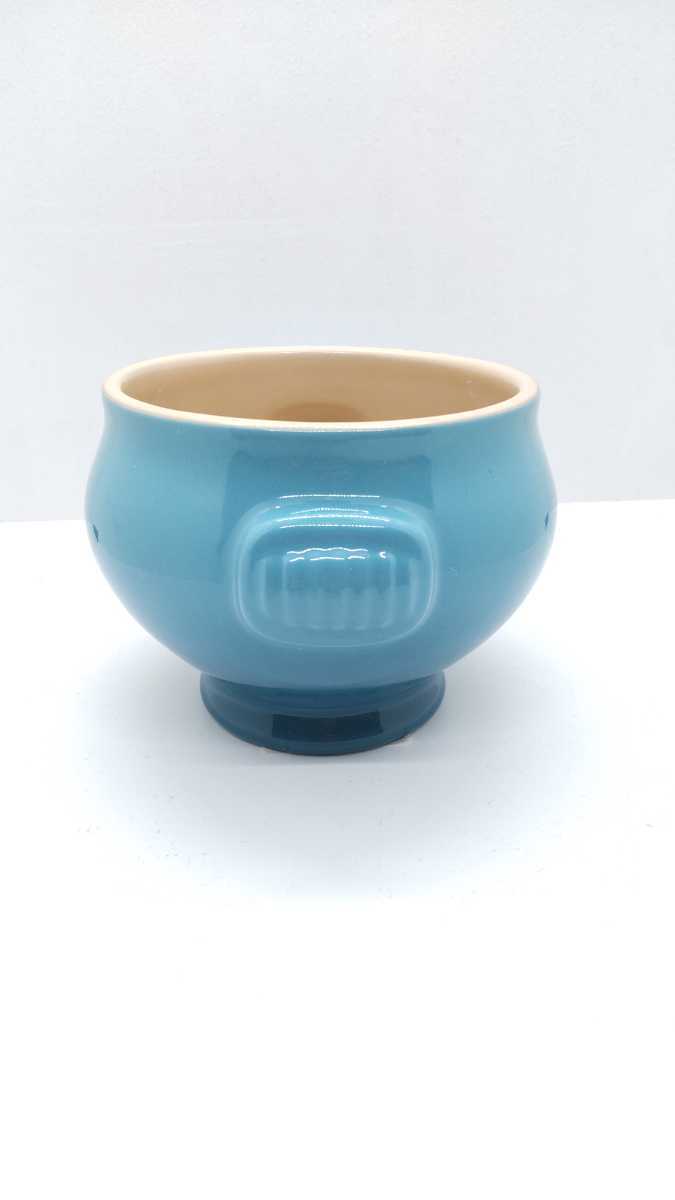 ルクルーゼ ヘリテージフレンチオニオン　スープボール・ライオンヘッドボール カリビアンブルー　0.6L_2