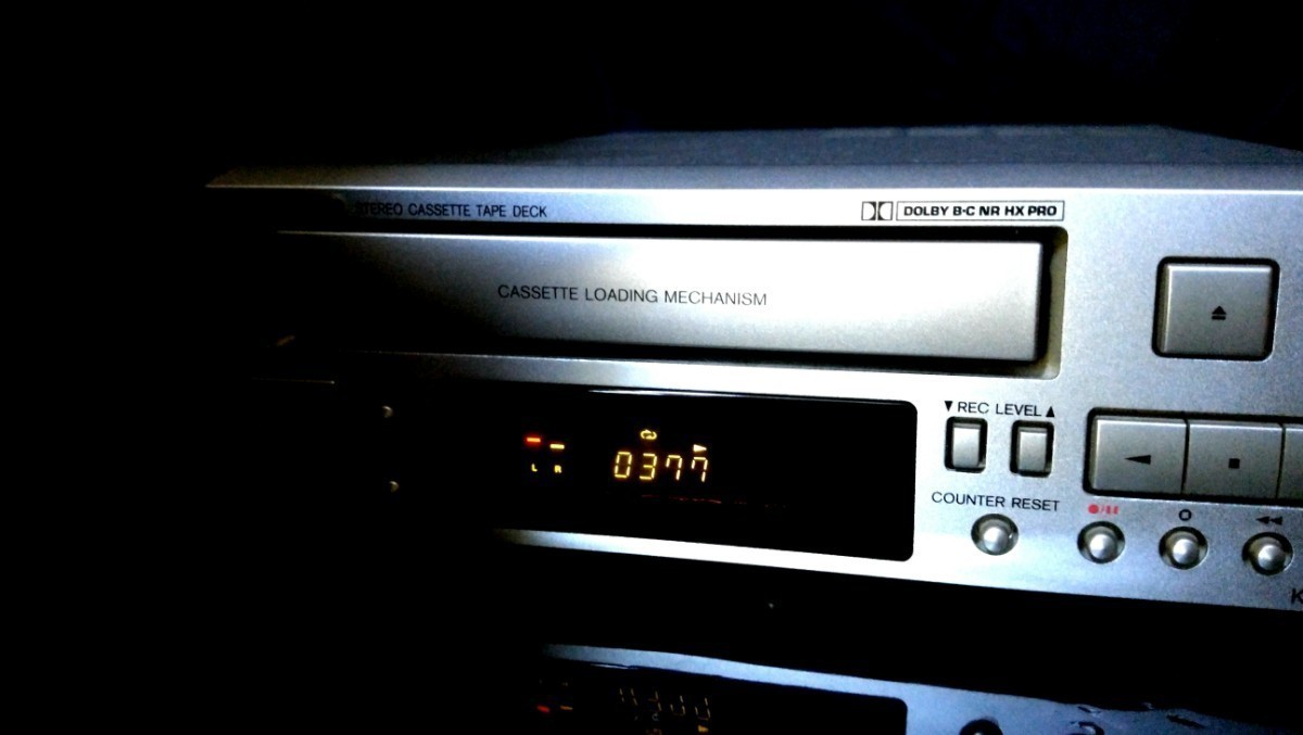 動作品 ONKYO カセットデッキ k-505 ステレオ テープ