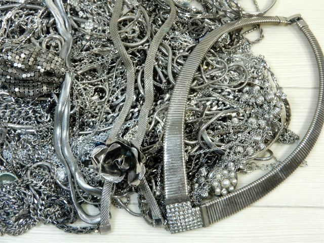 まとめ売り! イミテーション メッキ シルバーカラー アクセサリー