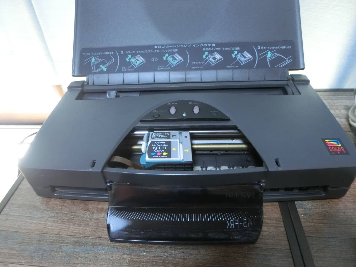 Canon BJC-80V 小型カラープリンター インク1セット ケーブルおまけ