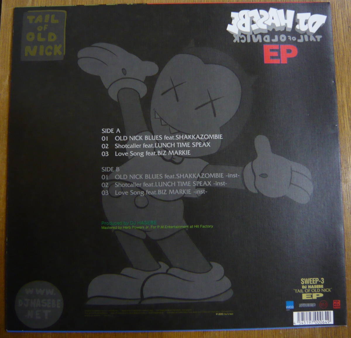 DJ Hasebe Tail of 『12”』DJ HASEBE/OLD NICK/TAIL OF OLD NICK EP