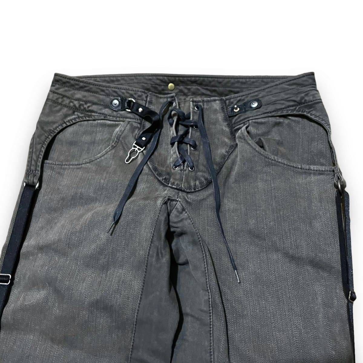 2002A/W Share Spirit Lace-up Flared Pants シェアースピリット