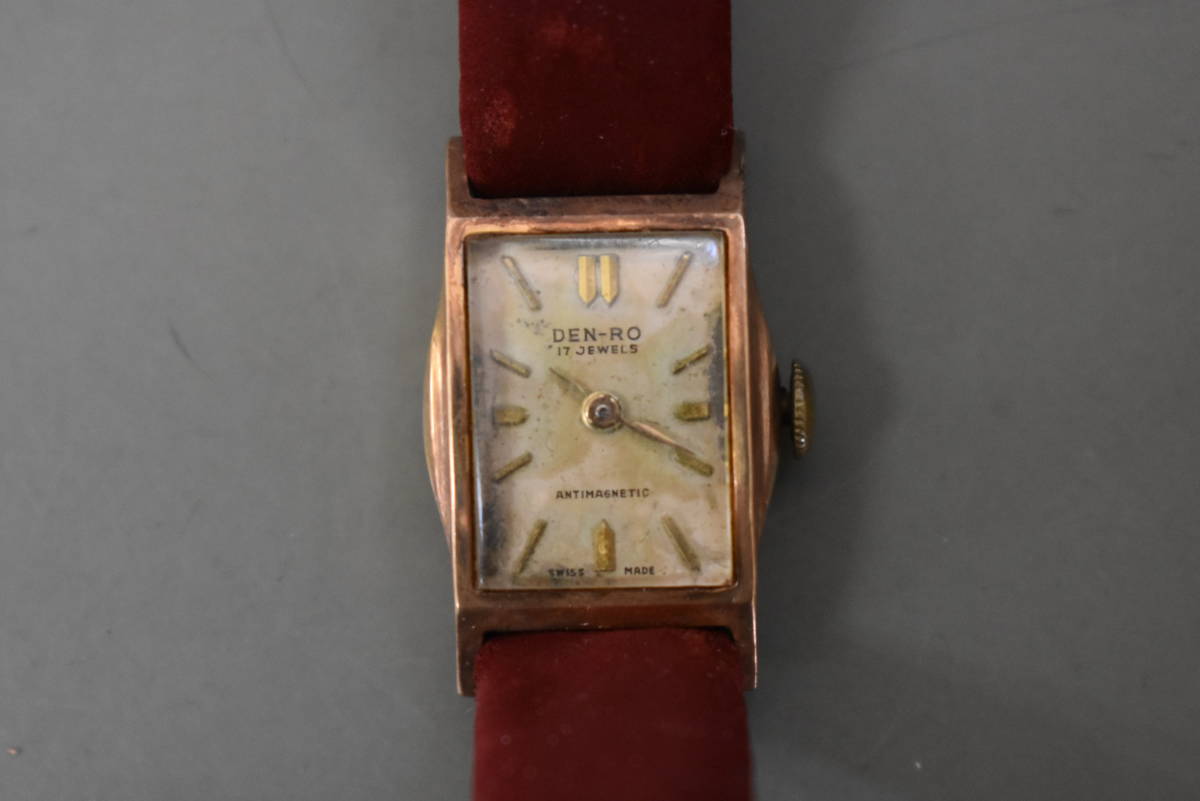 アンティーク⁄腕時計⁄DEN-RO ⁄18K刻印⁄稼働品⁄機械式⁄手巻き Yahoo