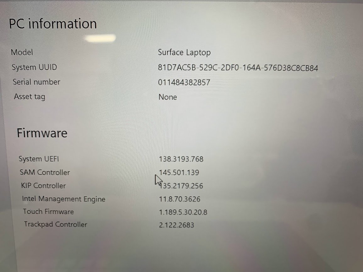 ハード王】マイクロソフト Surface Laptop/Corei5-7200U/8GB/SSD256GB
