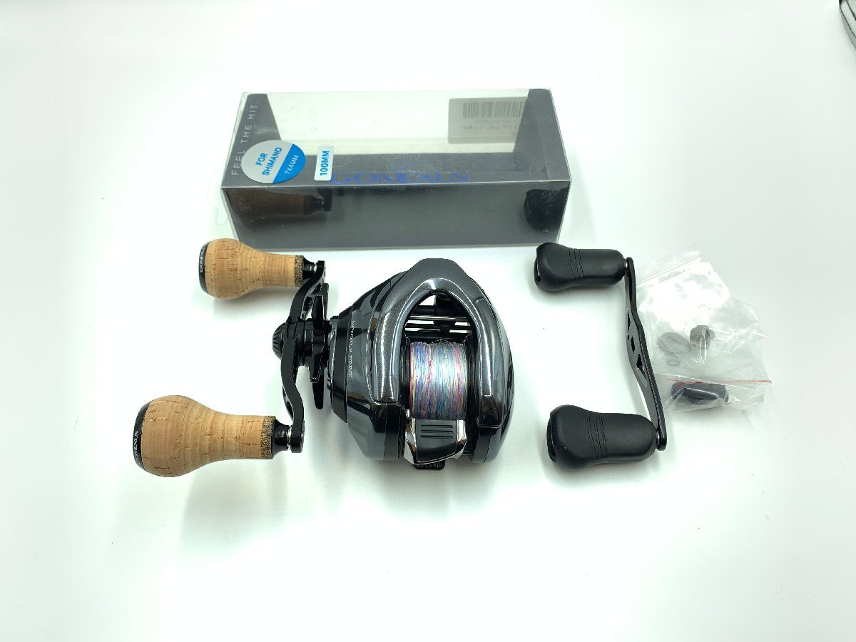 (管73067) 美品 Shimano シマノ 18 アンタレスDC MD XG ベイトリール 左ハンドル バス シーバス ビッグベイト ゴメクサスハンドル100mm ギ