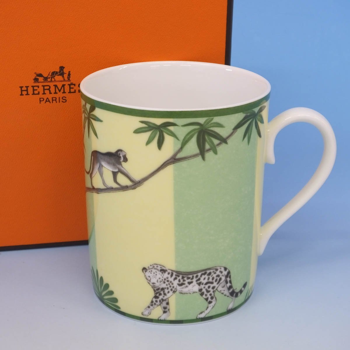 1円～おたからや◆xm-A09693　エルメス　HERMES　アフリカ　マグカップ　箱有り　ブランド西洋食器
