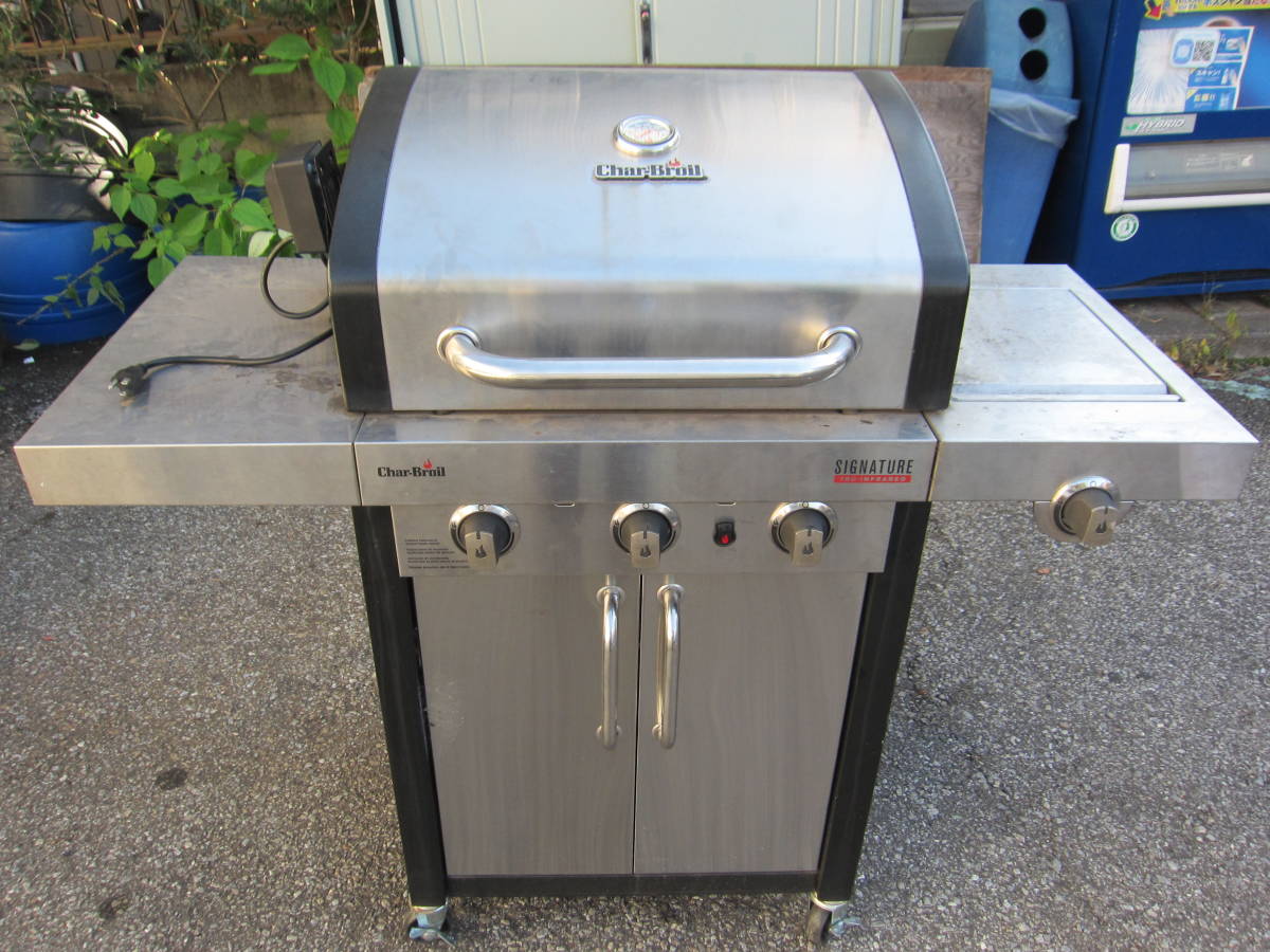 10E571OK◎Char-Broil チャーブロイル　ガスコンロ　アメリカンバーベキューグリル　BBQ　引取限定◎中古品
