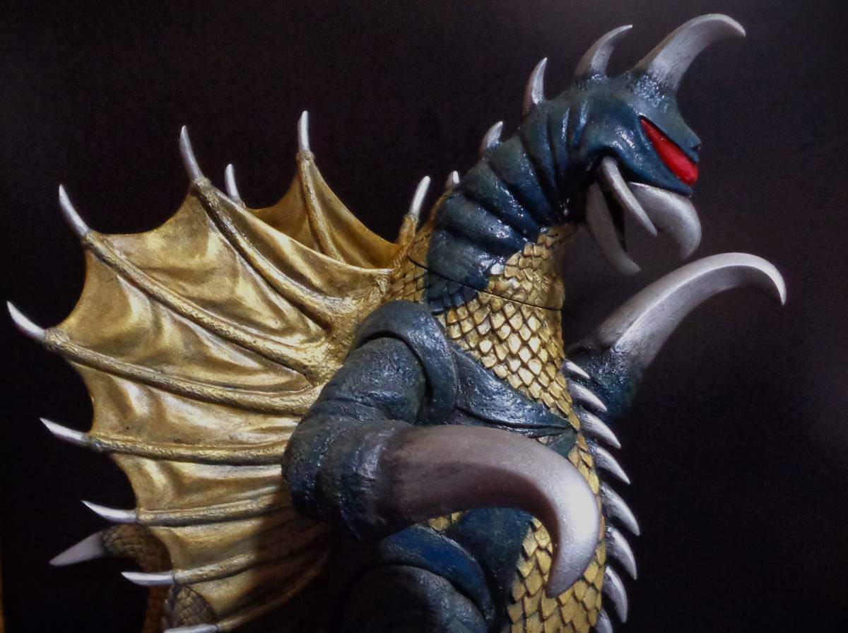ガイガン(1972) ソフビキット完成品◇ジャンク◇ウェーブ◇30cmサイズ 