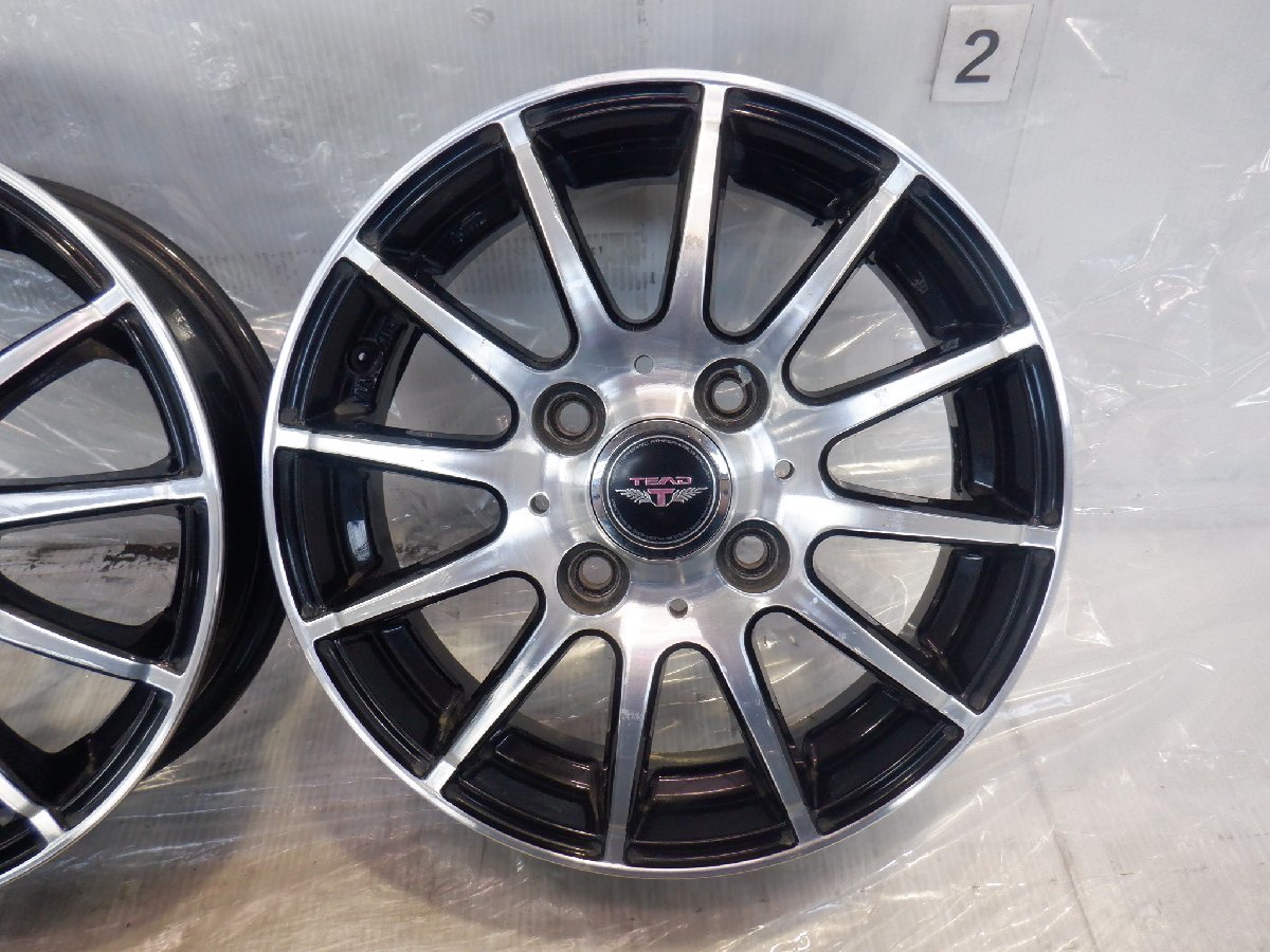 4H 100 4.00B +45 13インチ 社外品 weds ウェッズ TEAD テッド アルミホイール 4本セット +45 13インチ 4H 155&frasl;65R13 NEXEN φ73