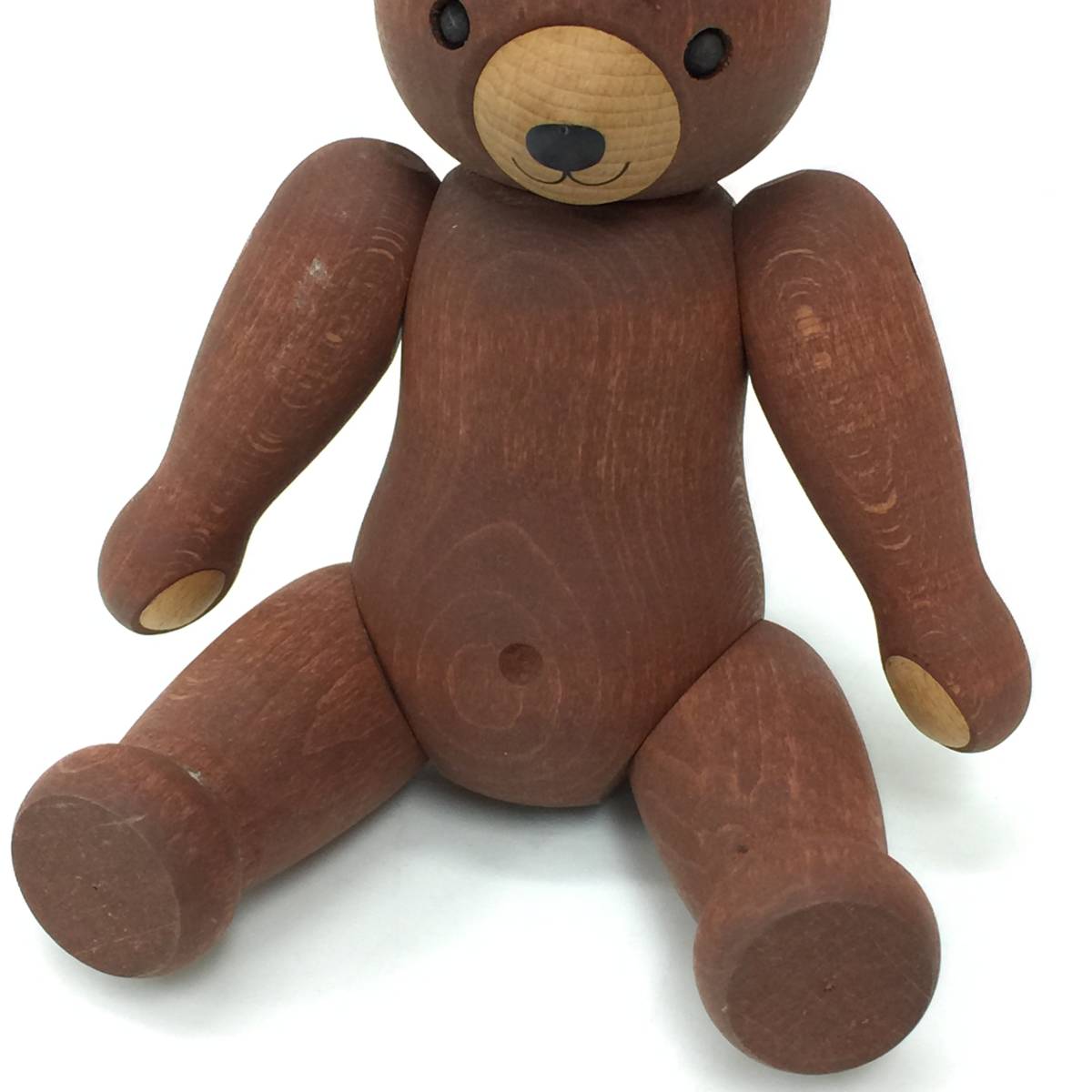 287 KWO ドイツ製 木製 テディベア 人形 くま クマ 全長18cm 木工