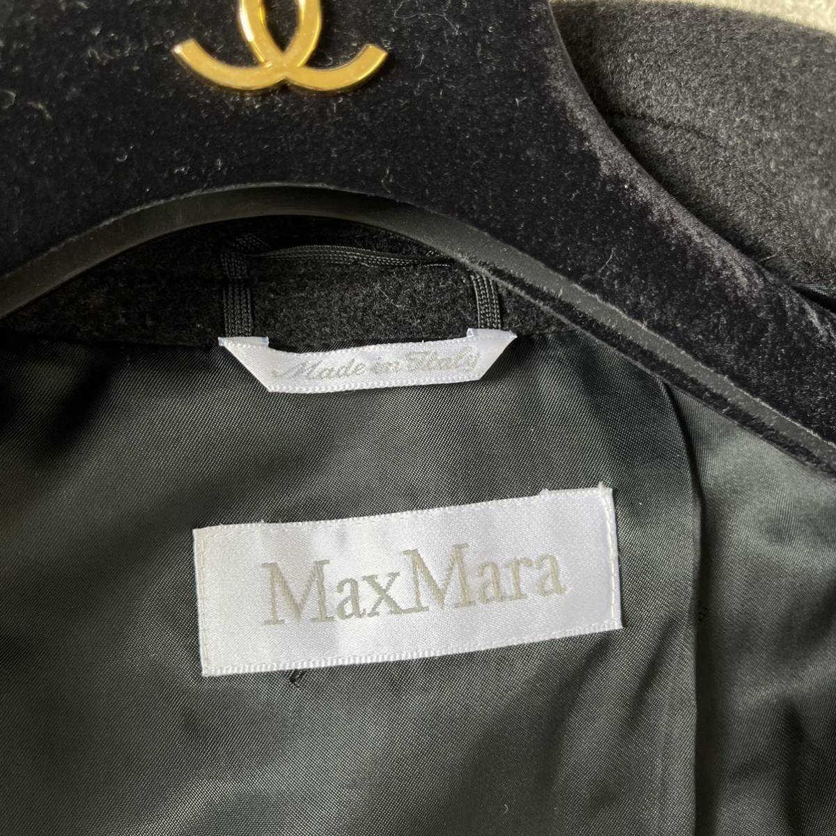 MAX MARA 【最高級白タグ】 マックスマーラ ベルテッドコート カシミヤ 