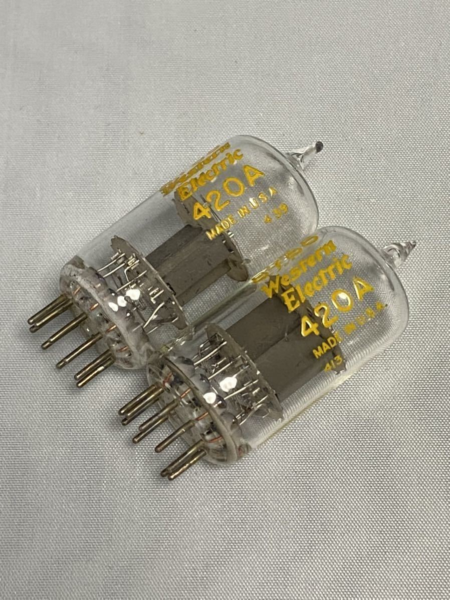 Western Electric 5755/420A 真空管 2本セット ウエスタン 