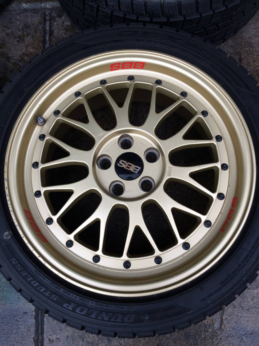 BBS RG-R 17インチ ホイール スタッドレス 215/45R17 4本 7.5J PCD100