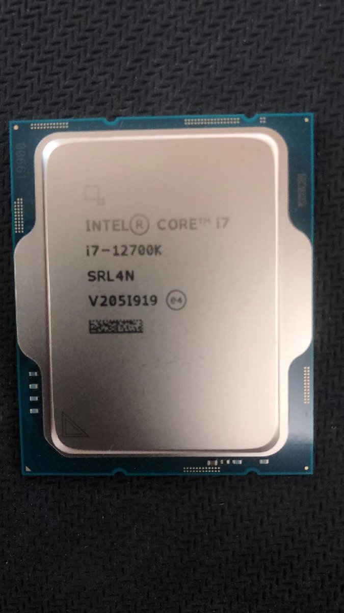 CPU インテル Intel Core I7-12700K プロセッサー 中古 動作未確認