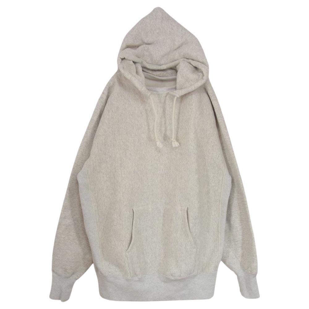 Champion チャンピオン 復刻 プルオーバー アフター フーデッド スウェットシャツ 後付け パーカー グレー系 XL【中古】