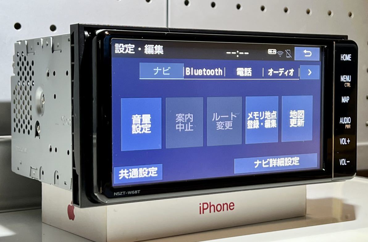 美品)トヨタ純正 SDナビ NSZT-W68T フルセグテレビ・DVD再生・SD再生