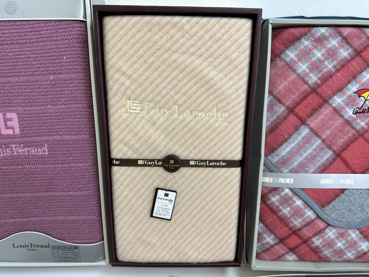 231023F こたつ布団カバー ８点 おまとめ セット 上掛 中掛 こたつ毛布 暖卓用 Dior Guy Laroche 防ダニ加工 長方形 花栞 箱あり 日本製 こたつ布団掛けカバー knit 四角形タイプ 210×310cm 撥水 在庫処分こたつ上掛けカバー
