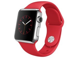 【最新作，人気セール】 637 ジャンク扱い Apple Watch 38mm MLLD2J/A ステンレススチールケース レッドスポーツバンド 第1世代(スマートウォッチ本体)｜売買されたオークション情報、yahooの商品情報をアーカイブ公開 - オ スマートウォッチ本体