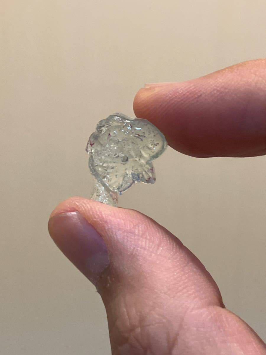 ⑨金魚型の型押しおはじき(戦前ガラス 金平糖瓶 和硝子 和ガラス 古