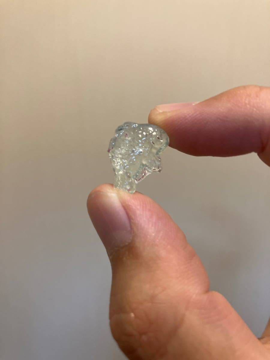 ⑨金魚型の型押しおはじき(戦前ガラス 金平糖瓶 和硝子 和ガラス 古