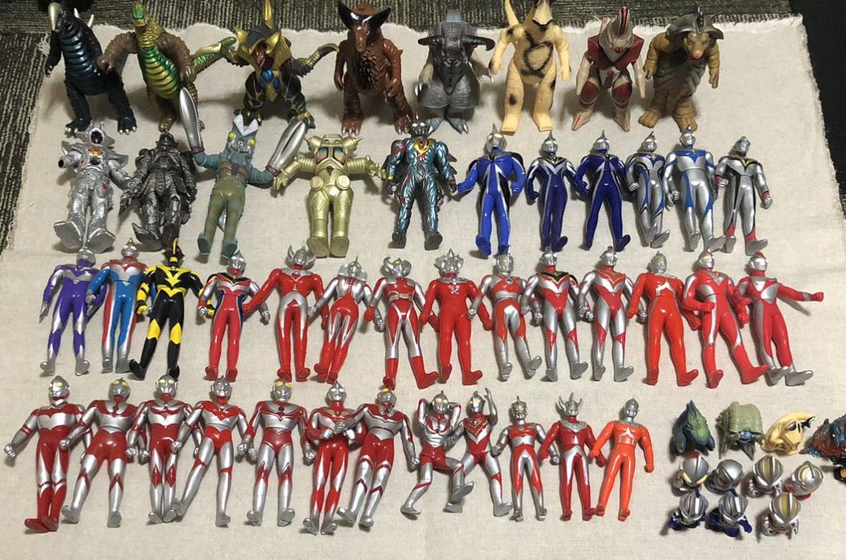【現状品】1円スタート　1スタ　ウルトラマン ウルトラ怪獣 ソフビ まとめ 当時物 昭和レトロ フィギュア ソフビ人形 円谷プロ