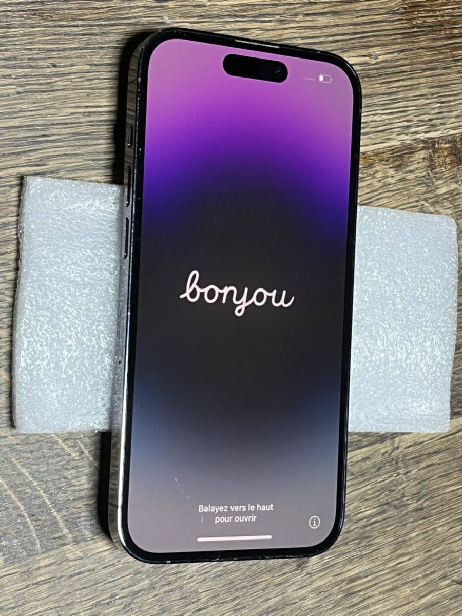 iPhone14pro 128GB パープル SIMフリー 美品 iPhone 0 128GB パープル