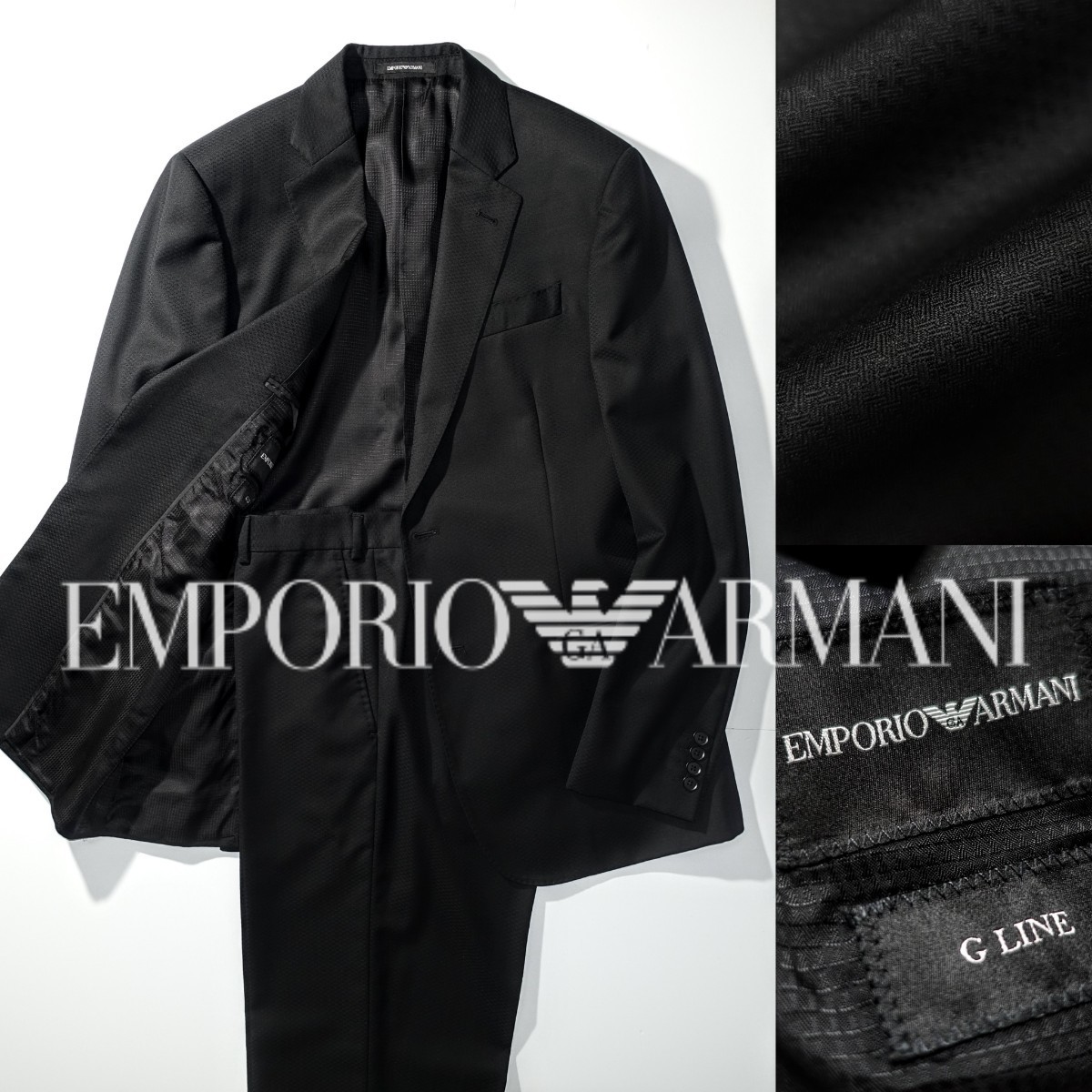 極美品】EMPORIO ARMANI エンポリオアルマーニ SUPER130