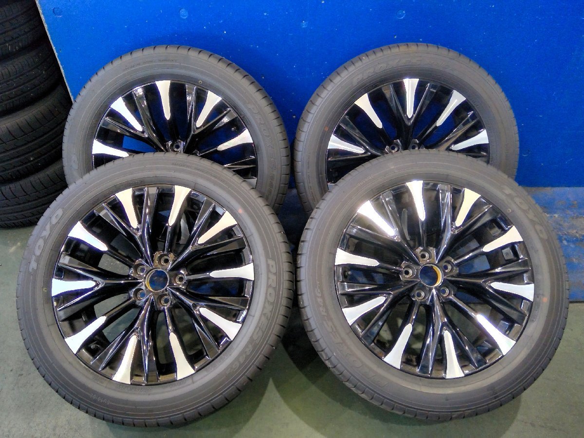 送料無料】中古 トヨタ アルファード純正 225/55R17 17x7.0+45 114.3