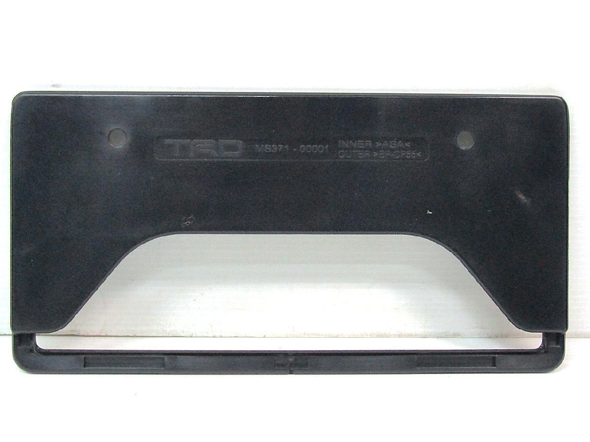 未装着 TRD MS371-00001 汎用 カーボン ナンバーフレーム フロント用 