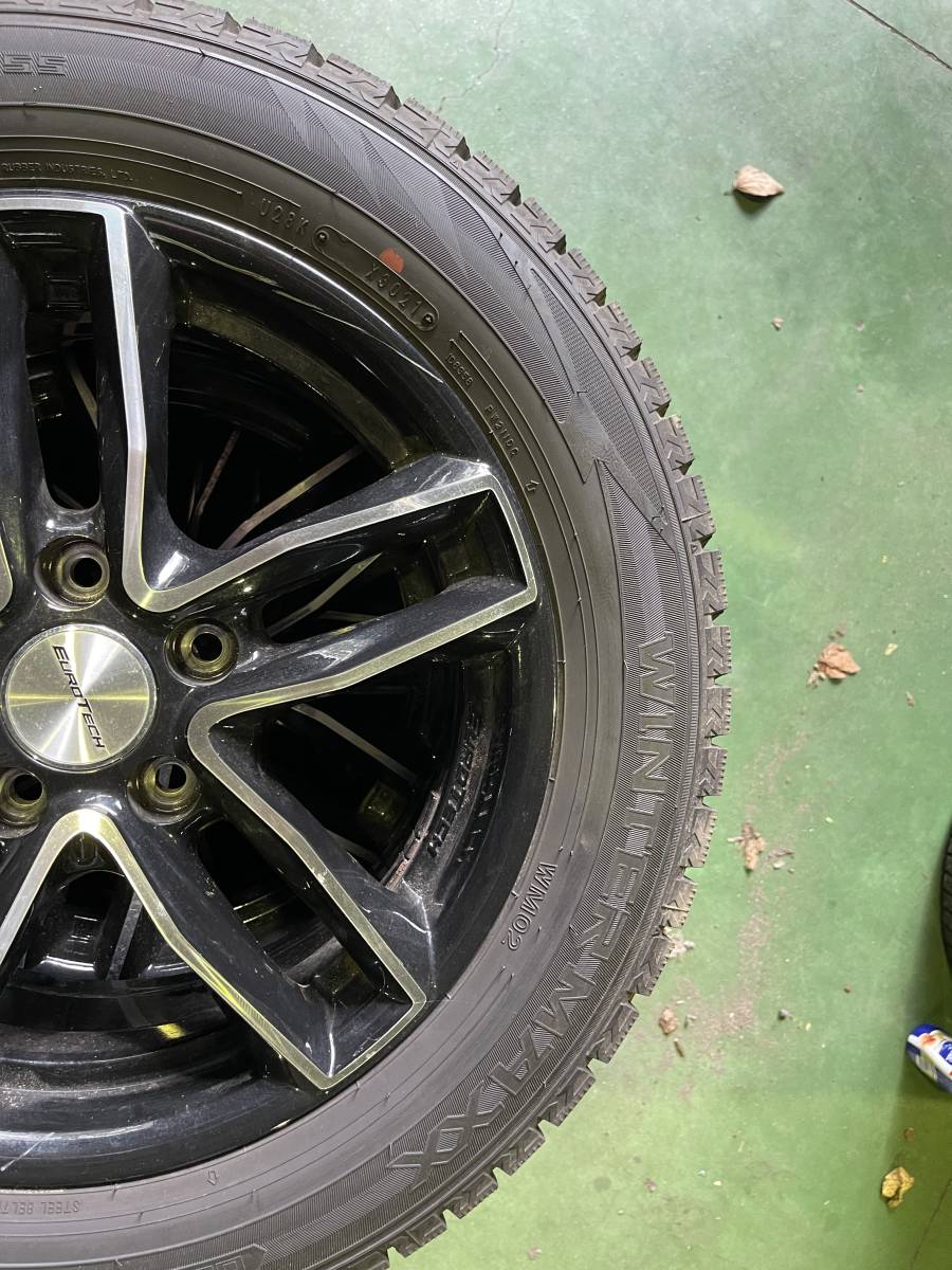 HOT，最新作 9分山以上☆205/55R16 91Q アルミホイール・激安!!4本セット価格 1547