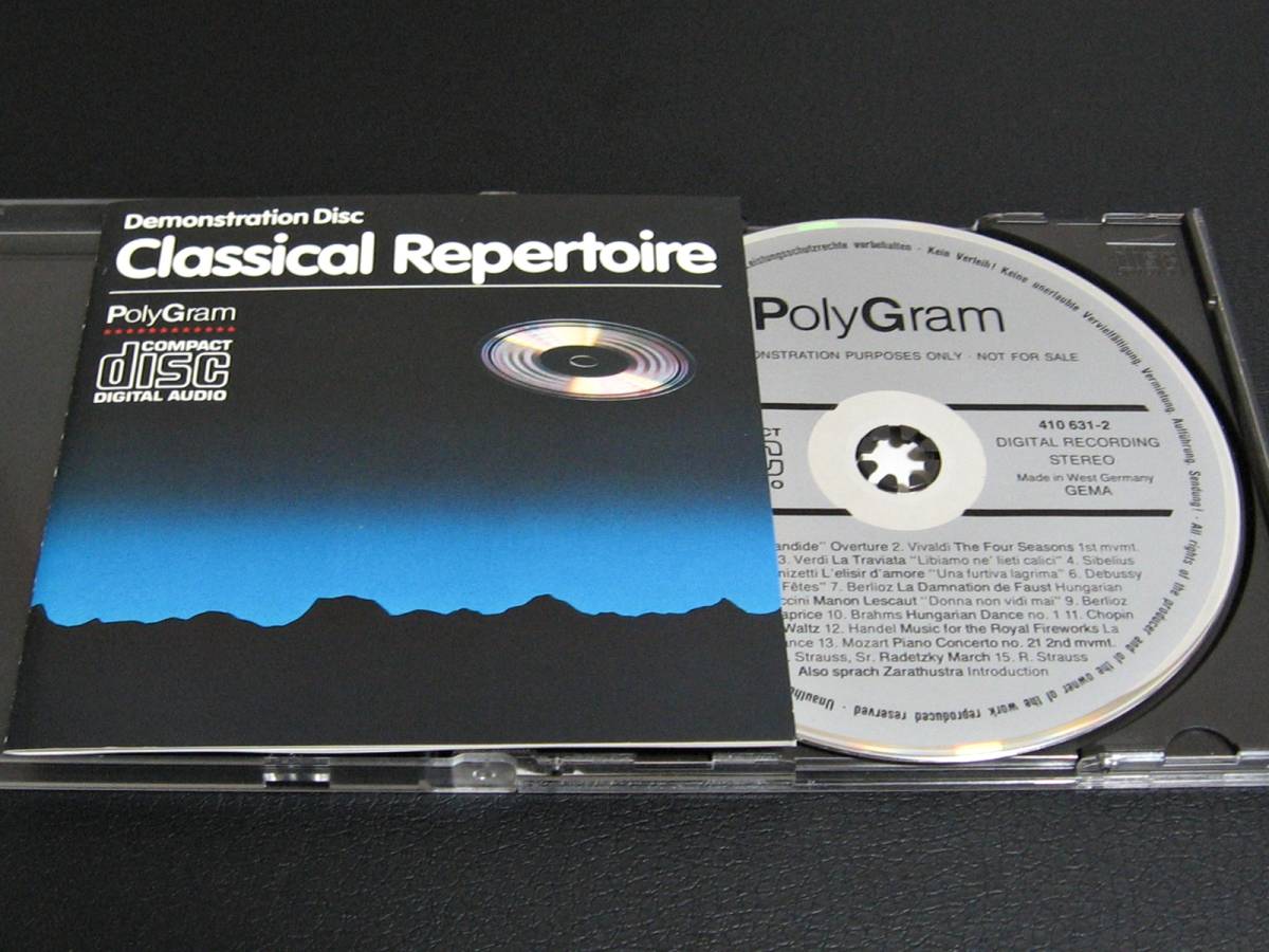 CLASSICAL REPERTOIRE / DEMONSTRATION DISC ◆ 西ドイツ盤 激レア！- ブレンデル / パヴァロッティ / アバド / アシュケナージ